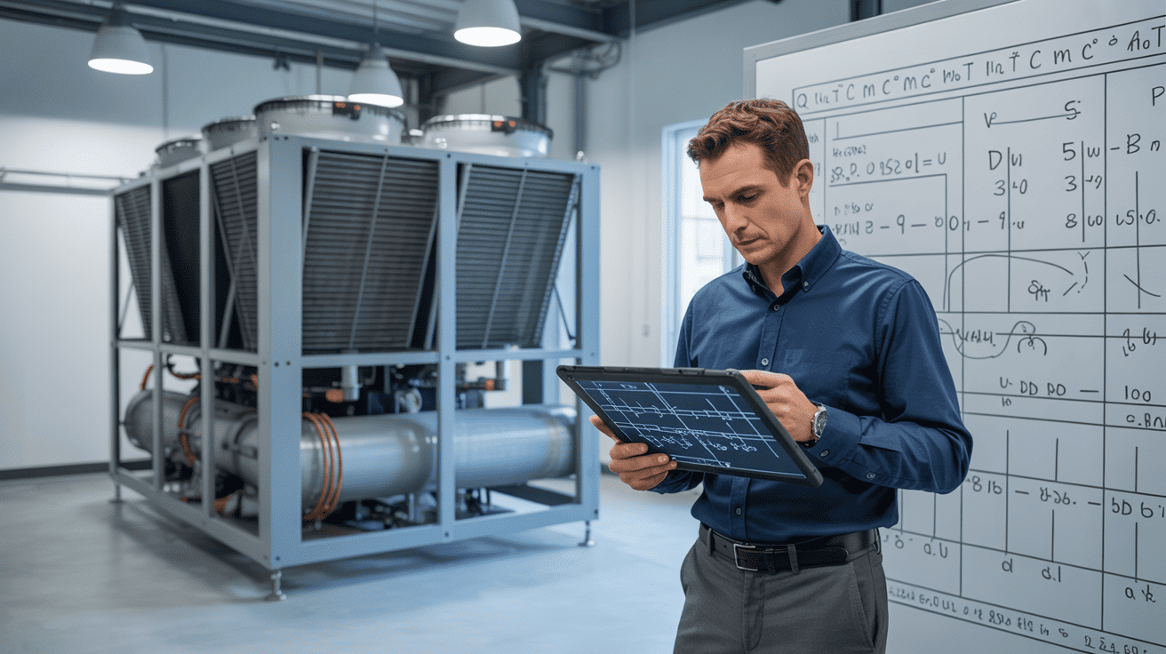 Industrial chiller sizing calculation