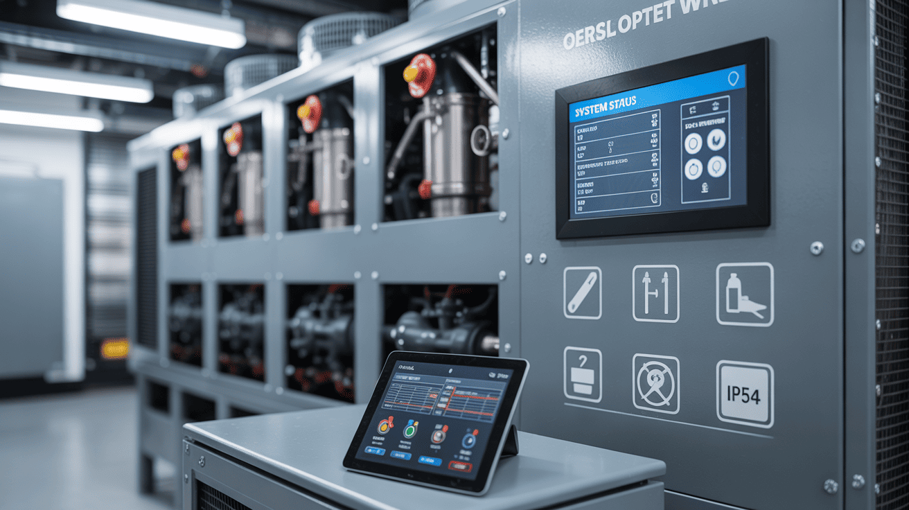 Chiller maintenance access points