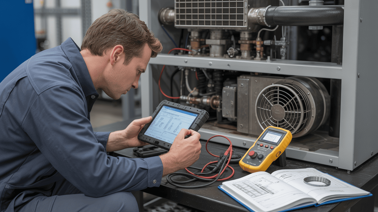 technician troubleshooting